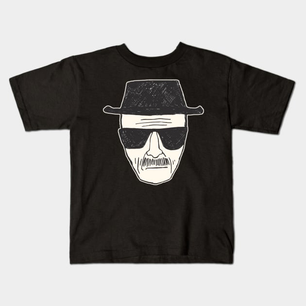 Heisenberg Black Kids T-Shirt by twood